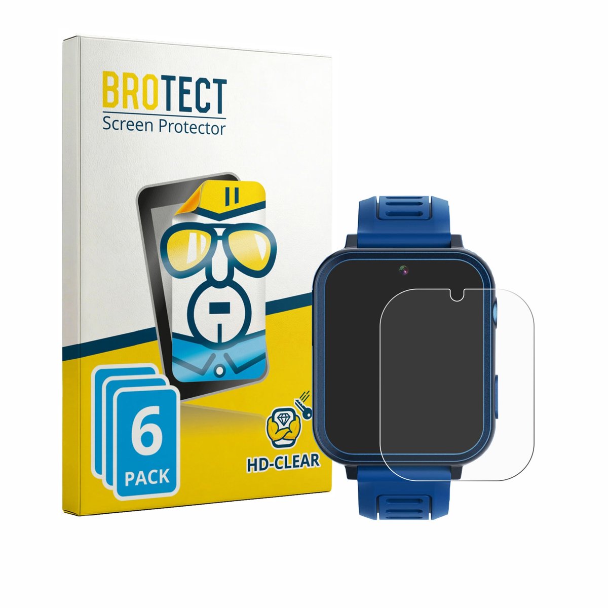 BROTECT - Screenprotector voor Phyulls S16 - Folie Beschermfolie transparant 6 Stuks
