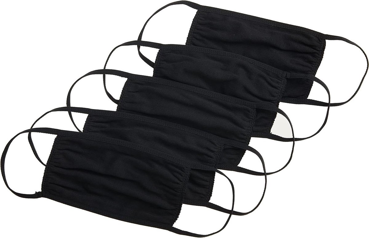 Herbruikbaar Mondkapje - Gezichtsmasker Cotton - Dagelijks Gebruik - Ademend Materiaal - 50 Stuks - Wit