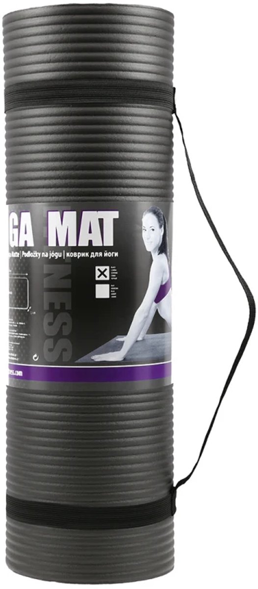 HMS Yoga Mat - Zwart - 15 mm