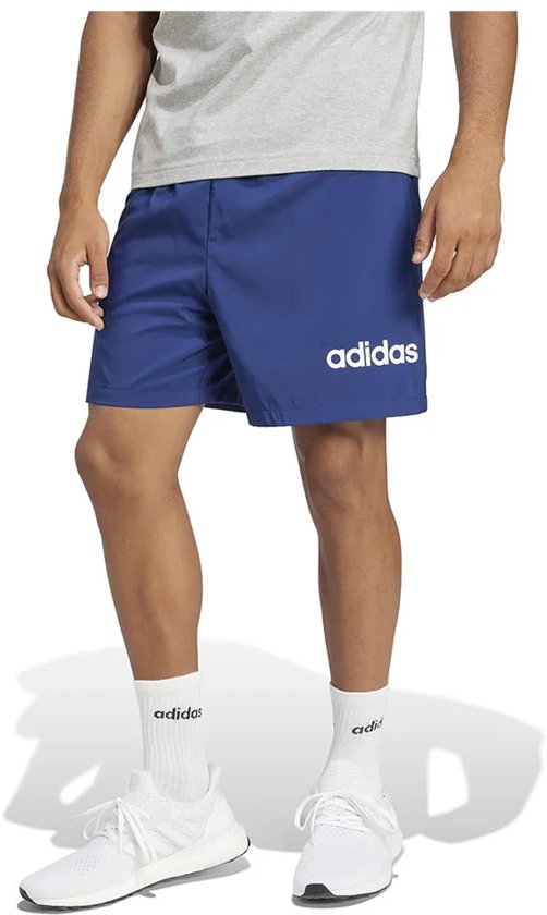 Adidas Essentials Linear Logo Korte Broek Blauw XL Man