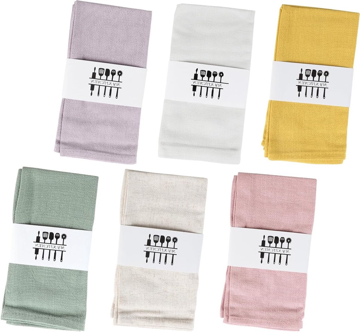 Stijlvolle 6 stoffen servetten linnen herbruikbare doek 40 cm voor huisdieren