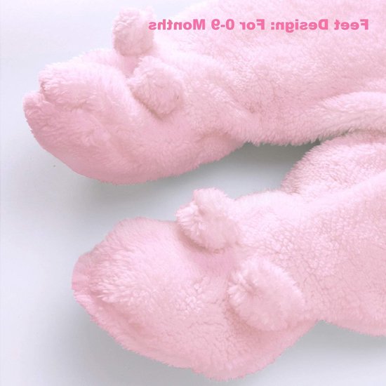 Hooded Fleece Voetenzak voor Pasgeborenen - Warme Baby Jumpsuit voor Koude Dagen en Buitenactiviteiten — afbeelding 5