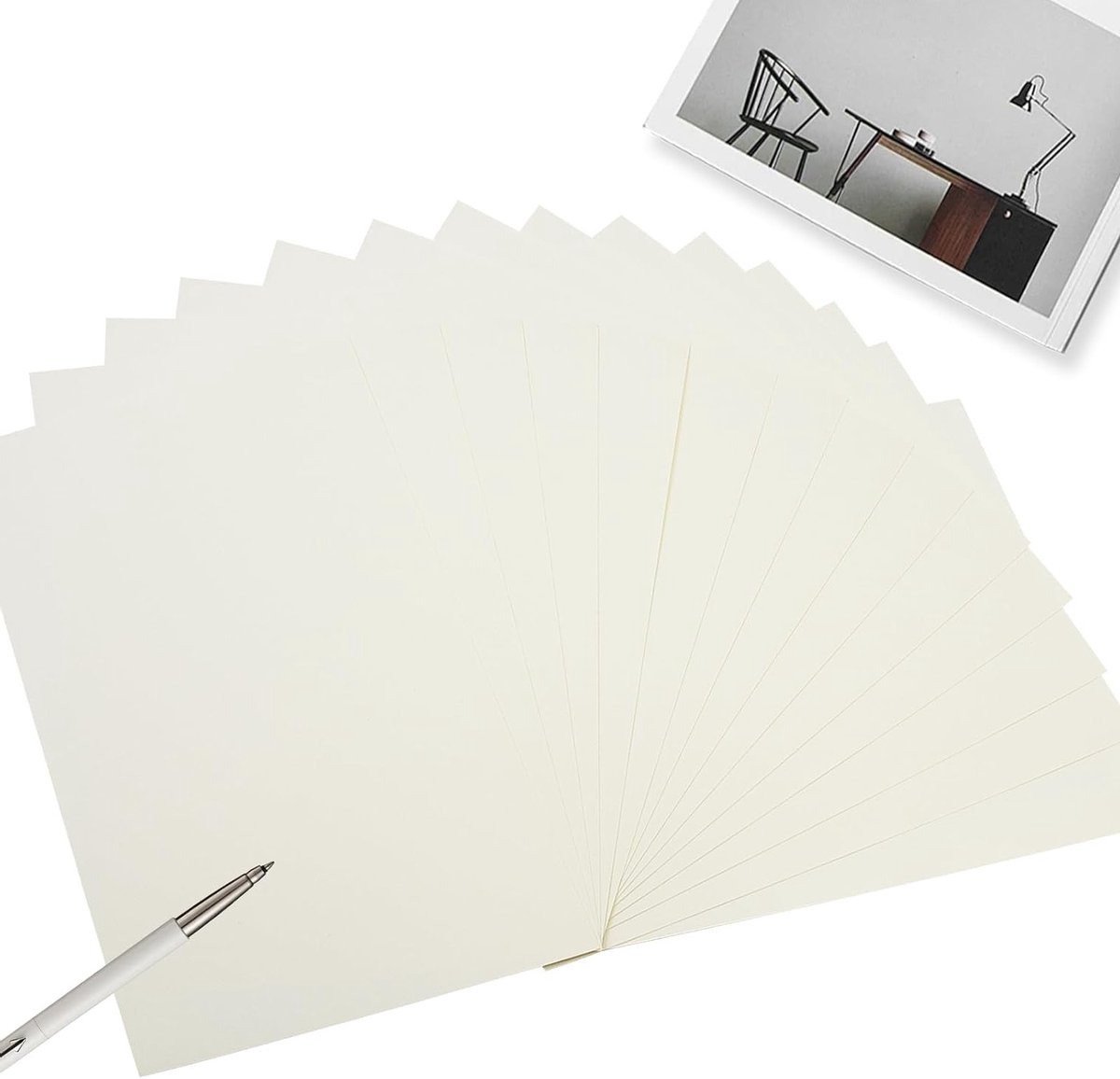 Beige A4 Card Paper 180g/m² voor Creatieve Projecten, Uitnodigingen, Kaarten en Printen - 50 Vellen — afbeelding 6