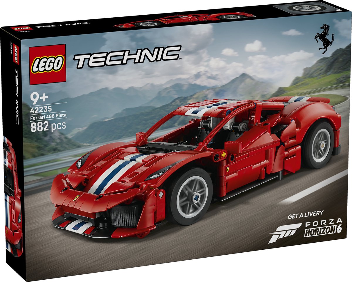 LEGO Technic Ferrari 488 PISTA Auto Speelgoed voor Kinderen en Decoratie 42235 — afbeelding 6