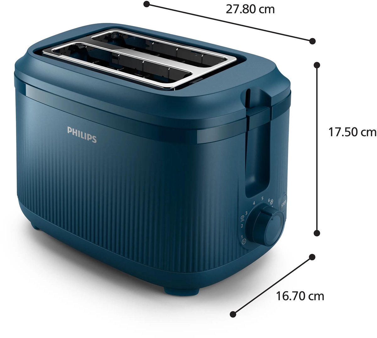 Philips HD2511/70 3000 Series Toaster - 900W - Blauw thumbnail 3