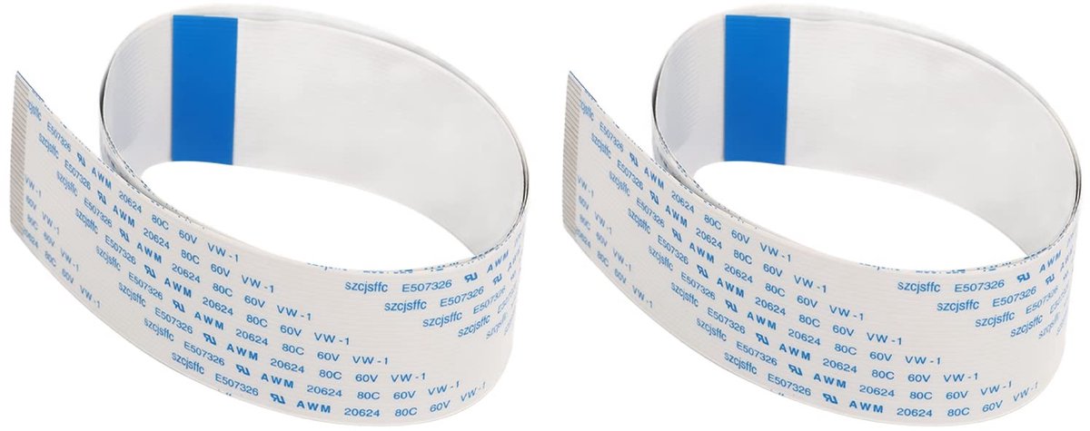 Dailygoods - Dailygoody - Flexibele Platte Kabel - Snelle Transmissie - 12in - Kabel - Geschikt voor XP600 TX800 Printer - Geel