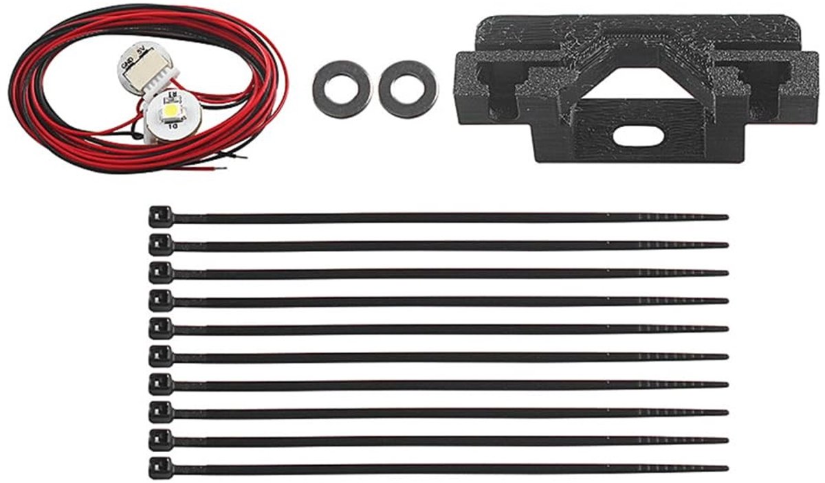 Dailygoods - Dailygoody - Hotend Nozzle Verlichting - LED Verlichting Kit - Voor 3D Printers - 24V - Verbeterde Verlichting - Geschikt voor ENDER-3