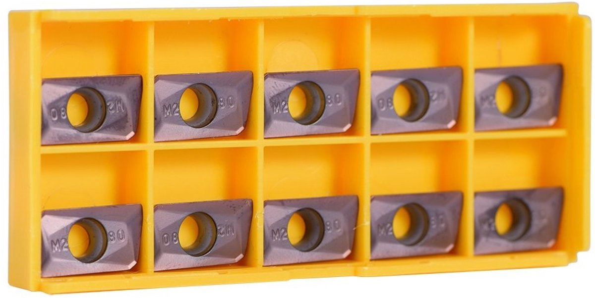 Dailygoods - Dailygoody - Carbide Inserts Blade - Draaigereedschap - Hoogwaardige kwaliteit - Paars - hardmetalen tips - Voor roestvrij staal - 10 stuks