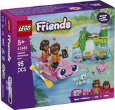 LEGO® Friends Axolotl Adventure - 1 Mini-figurine, 1 Micro-figurine, 2 Figurines d'Axolotls - Mini-bateau avec Gilets de Sauvetage pour Faire Semblant - Pour les Filles et les Garçons à partir de 5 Ans - Conseil Cadeau pour Enfants - 42681