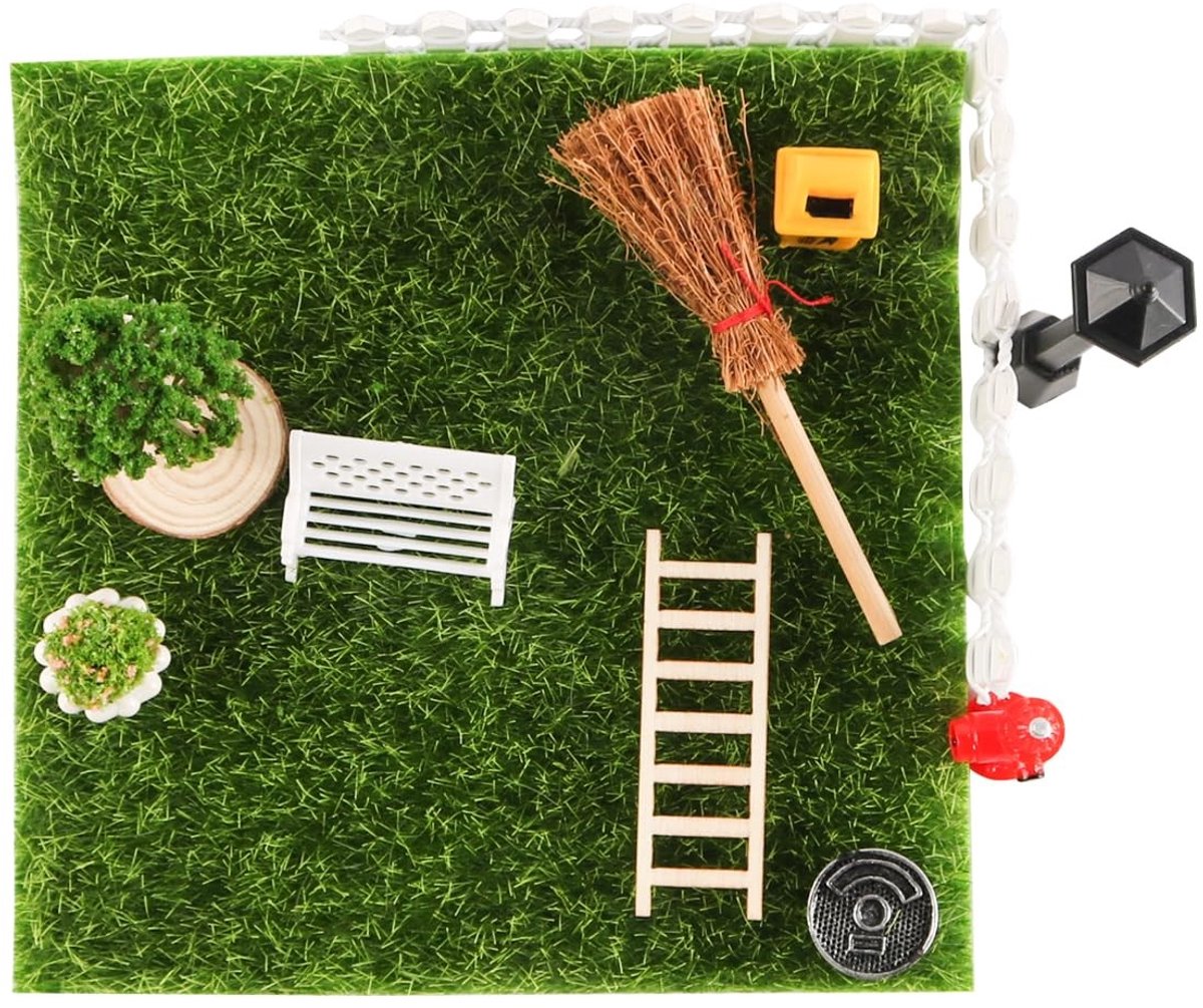 Dailygoods - Set van 12 Miniatuur Tuinaccessoires voor Landschap Decoratie