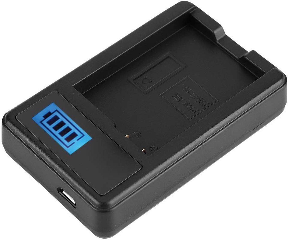 Dailygoods - Dailygoody - USB-Batterijlader - EN-EL14 Batterijlader - LCD-scherm - Draagbare Batterijlader - Geschikt voor Nikon D5100 D3100 D3200 D3300 Coolpix