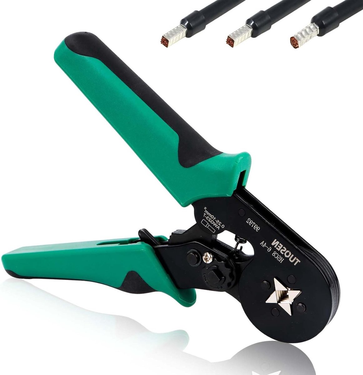 Ergonomische Crimping Pliers voor Kabels, Geschikt voor 0.25-10mm² Draad en Ferrules, Professionele Gereedschappen voor DIY Projecten en Elektrische Verbindingen