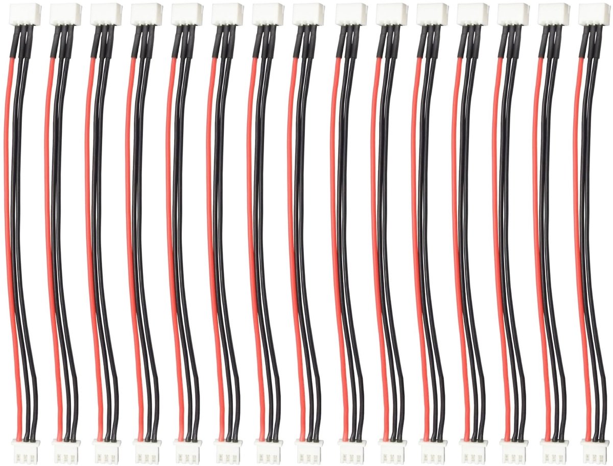 Dailygoods - Dailygoody - LiPo Accu Balanslader - Verlengkabel 20 cm - Hoogwaardige 22 - JST-XH Stekker - Acculader Accessoires - Geschikt voor 2S Batterijen