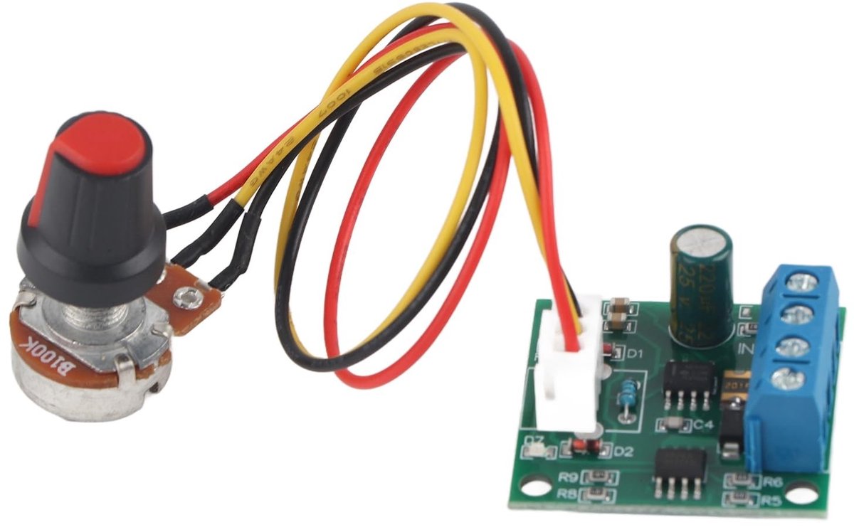 Dailygoody - Motor Speed Controller - Instelbare PWM Regulator - 1.8V tot 15V - 2A - Efficiënt energiebeheer - Regelbare snelheid - Geschikt voor