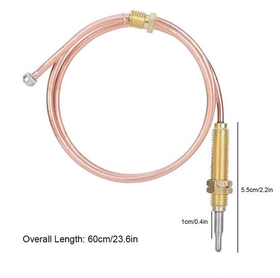 Dailygoods - Universeel Gas Thermokoppel 600 mm met Adapter — afbeelding 4