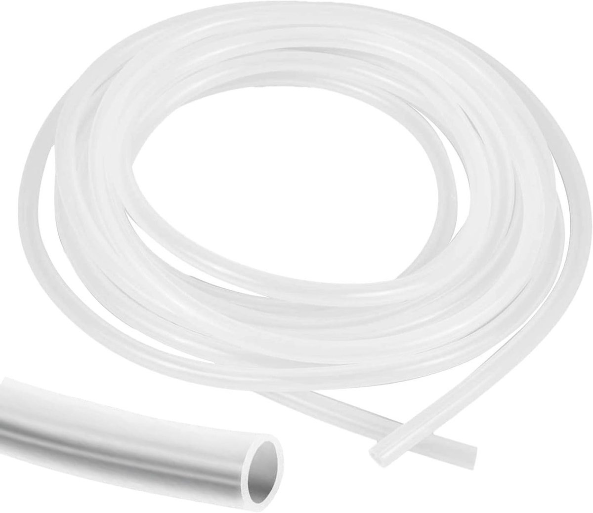 Flexibele Siliconen Slang 1.5m, 8mm ID x 10mm OD, Voedselveilige Slang voor Water, Olie en Lucht