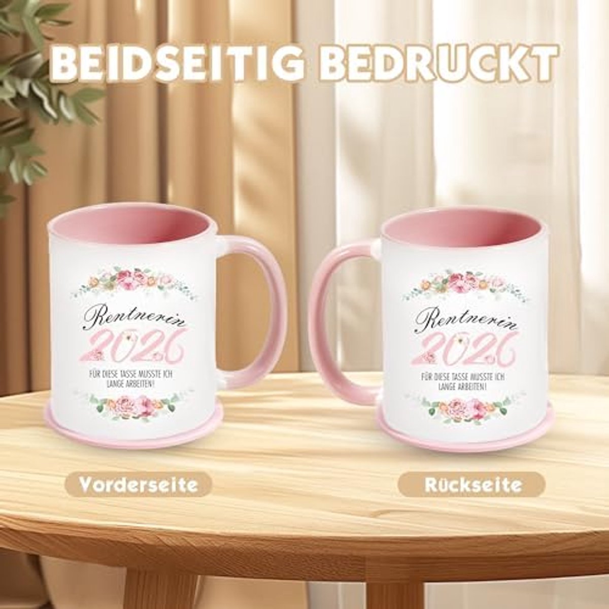 Pensioen Gift vrouw, pensioen cadeau vrouwen, gepensioneerden geschenken vrouw - cadeau-ideeën voor pensioen 2026 - keramiek, siliconen onderzetter voor dranken (roze-2026)