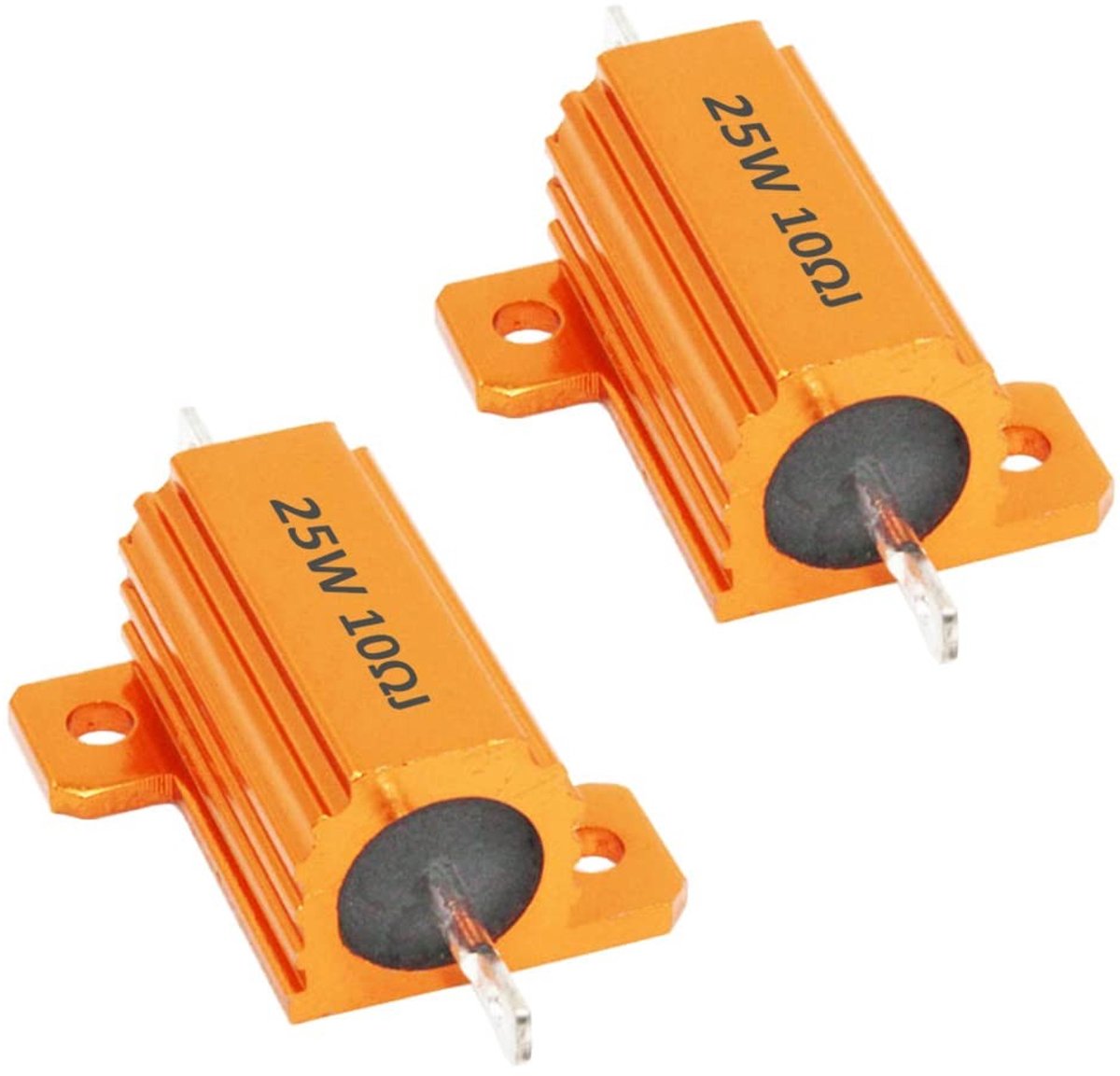 Dailygoods - 2 Stuks 25W Aluminium Behuizing Draadweerstanden