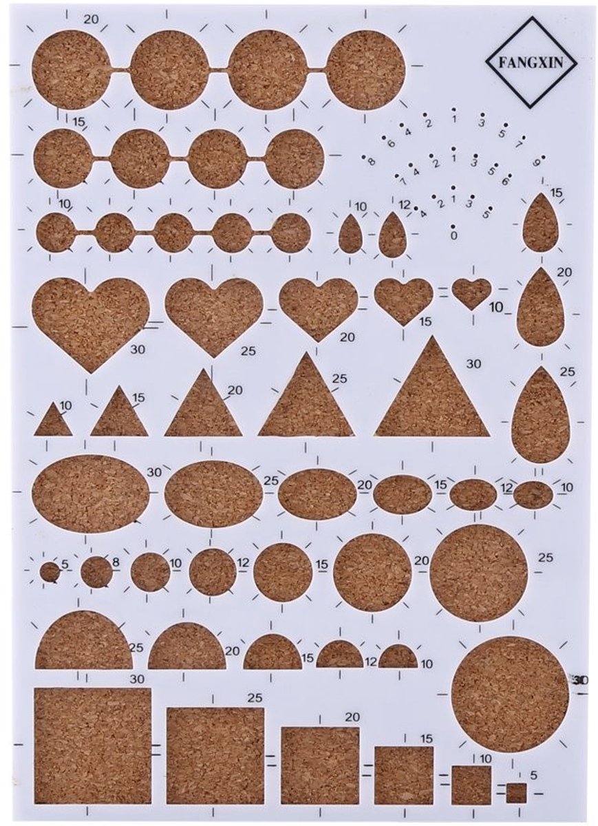 Dailygoods - Dailygoody - Sjablonen voor Knutselwerk - Quilling Gereedschapsset - Creatief Papierhandwerk - Wit - Pincet en Naalden - Voor Hobbyisten - 4 Kleuren