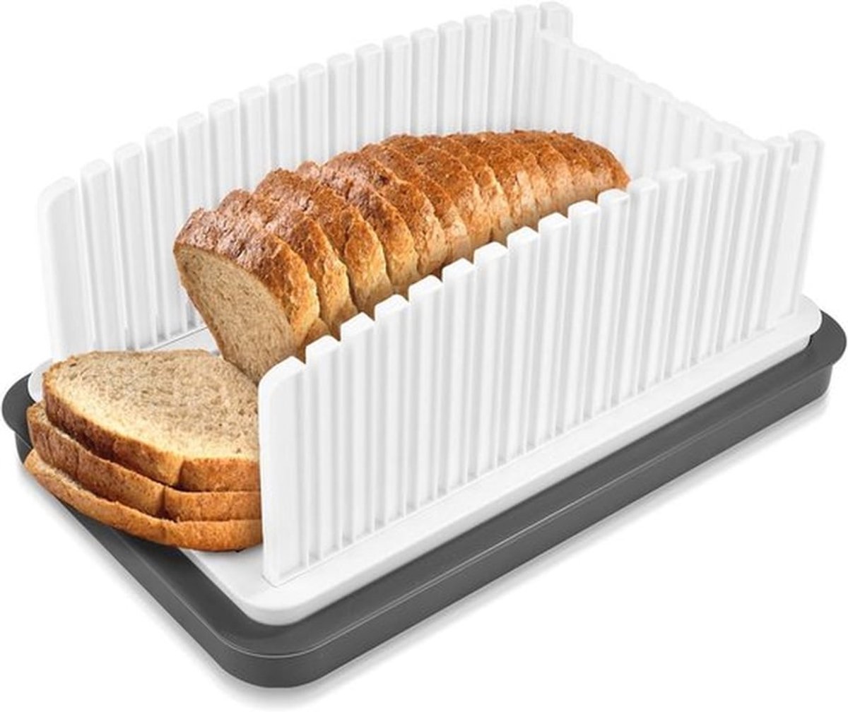 Verstelbare Broodsnijmachine voor Zelfgebakken Brood - Handig en Opvouwbaar