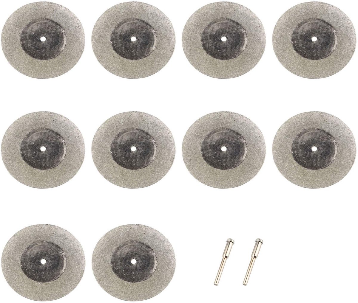 Dailygoods - Dailygoody - Diamond mini grinding wheel set - diamant slijpschijven - 10-delige set - 50mm - snijschijven - geschikt voor metaal, glas, keramiek