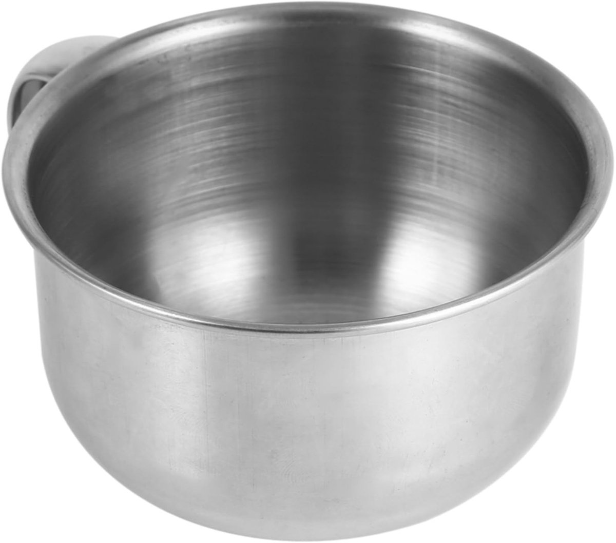 Dailygoody - Scheerkom - Scheerzeepkom - Roestvrijstalen design - Zilver - Scheerapparaat - Reinigingshulpmiddel voor mannen - Geschikt voor baardverz