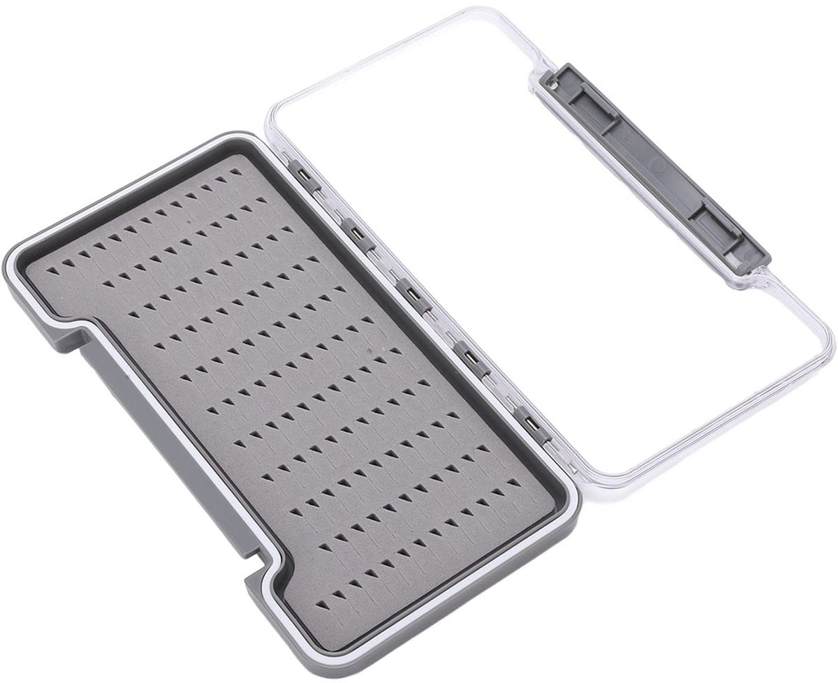 Dailygoody - Fishing Container - Vliegvissen - Grote Capaciteit - Transparante Deksel - Waterdicht - Visaccessoires - Geschikt voor Outdoor - Driehoek...