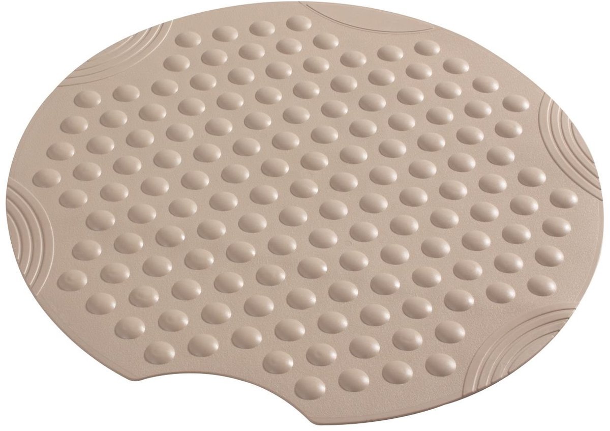 Dailygoody - OmGoods - Dailygoody - Douchemat - Massage-effect - Beige - Allergievriendelijk - Duurzaam en recyclebaar - Geschikt voor elke badkamer - Ø 55 cm