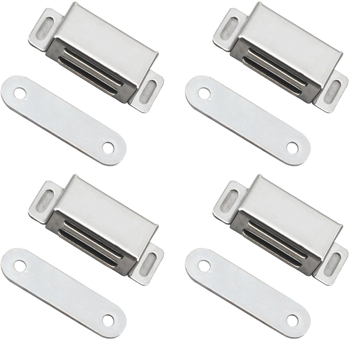 Dailygoods - Dailygoody - Magneetsnapper Deur - Magnetische Sluiting - Roestvrij staal - Kastmagneten - Deurmagneet voor meubels - Geschikt voor schuifladen