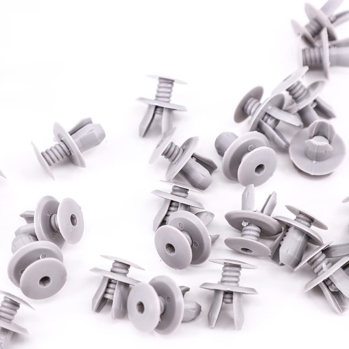 Dailygoods - Dailygoody - Plastic Clips - 50 Stuks - Voor VW Transporter T4 T5 - Grijs - Bevestigingsclips - Geschikt voor Interieurafwerking
