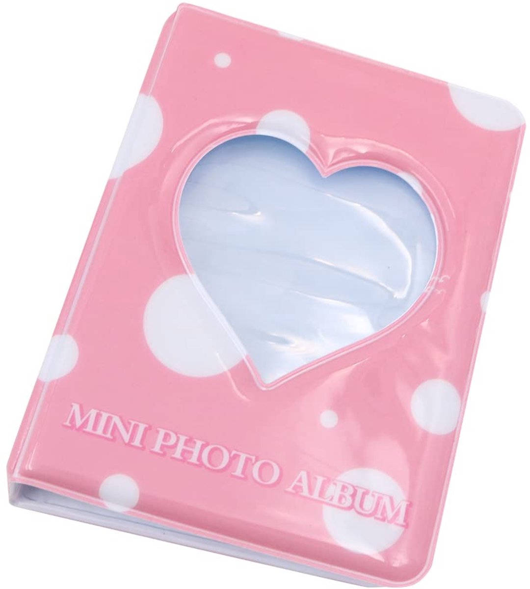 Dailygoods - Dailygoody - Pocket Mini fotoalbum - Schattig instapper album - Roze cirkel - Geschikt voor 3 inch foto's - Perfect voor speciale momenten - Compact e...