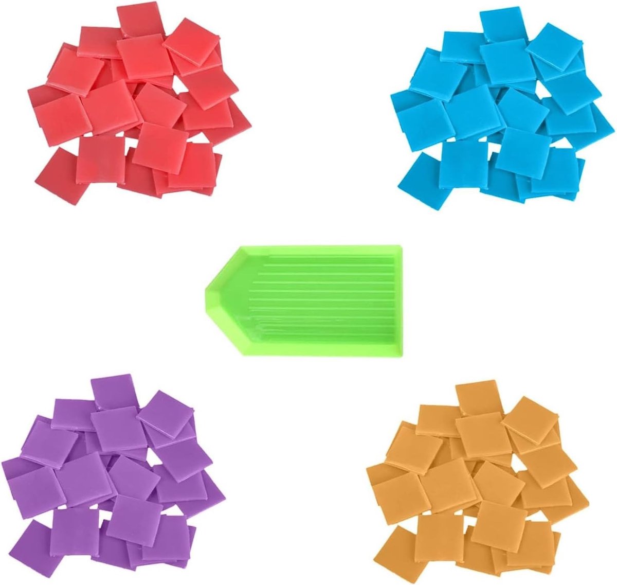 Set van 80 Stukken en 1 Tray voor Diamant Borduren, Organisator en DIY Accessoires voor Handwerk