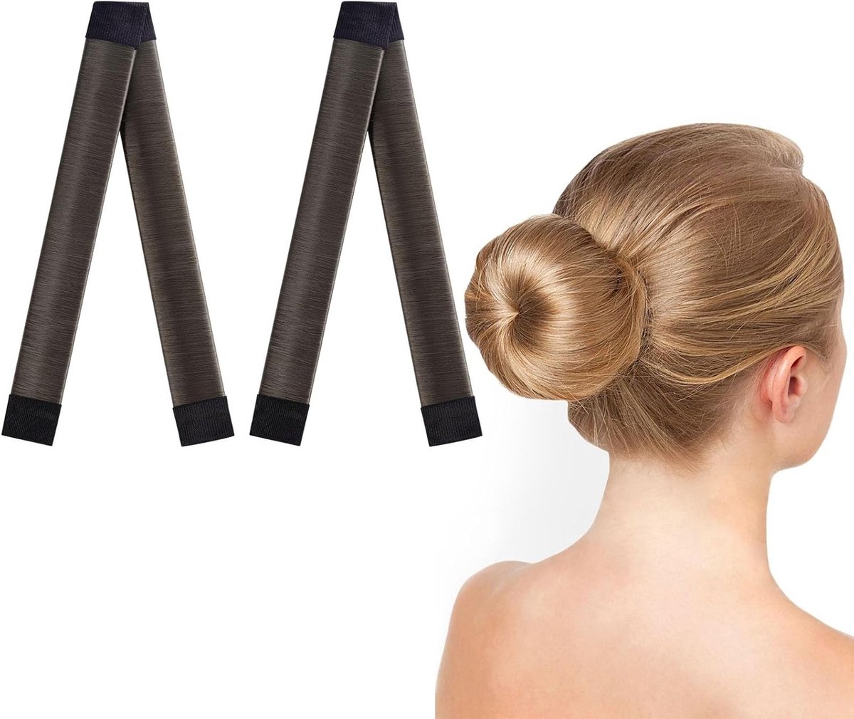 Knot Shaper Set, 2 Stuks Donut Bun Maker voor Haar, Franse Twist en DIY Hairstyling Accessoires voor Meisjes en Vrouwen