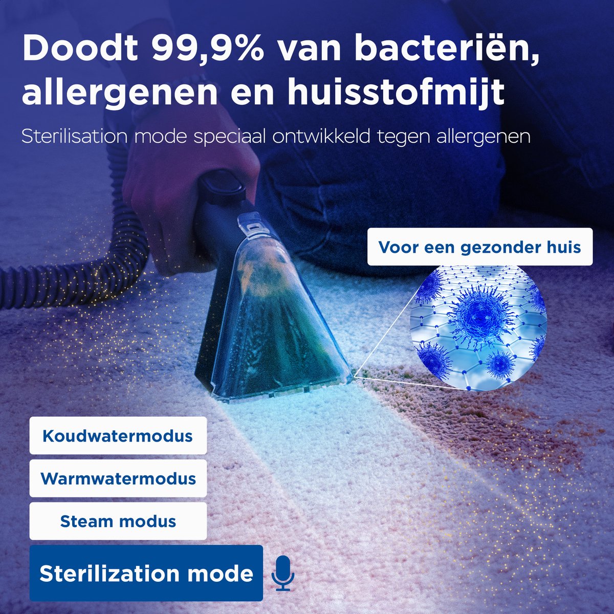 Qclean Tapijtreiniger GO+ 1800W thumbnail 5