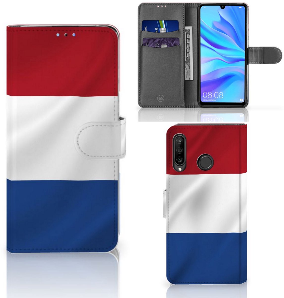 Huawei P30 Lite (2020) Bookstyle Case Nederlandse Vlag