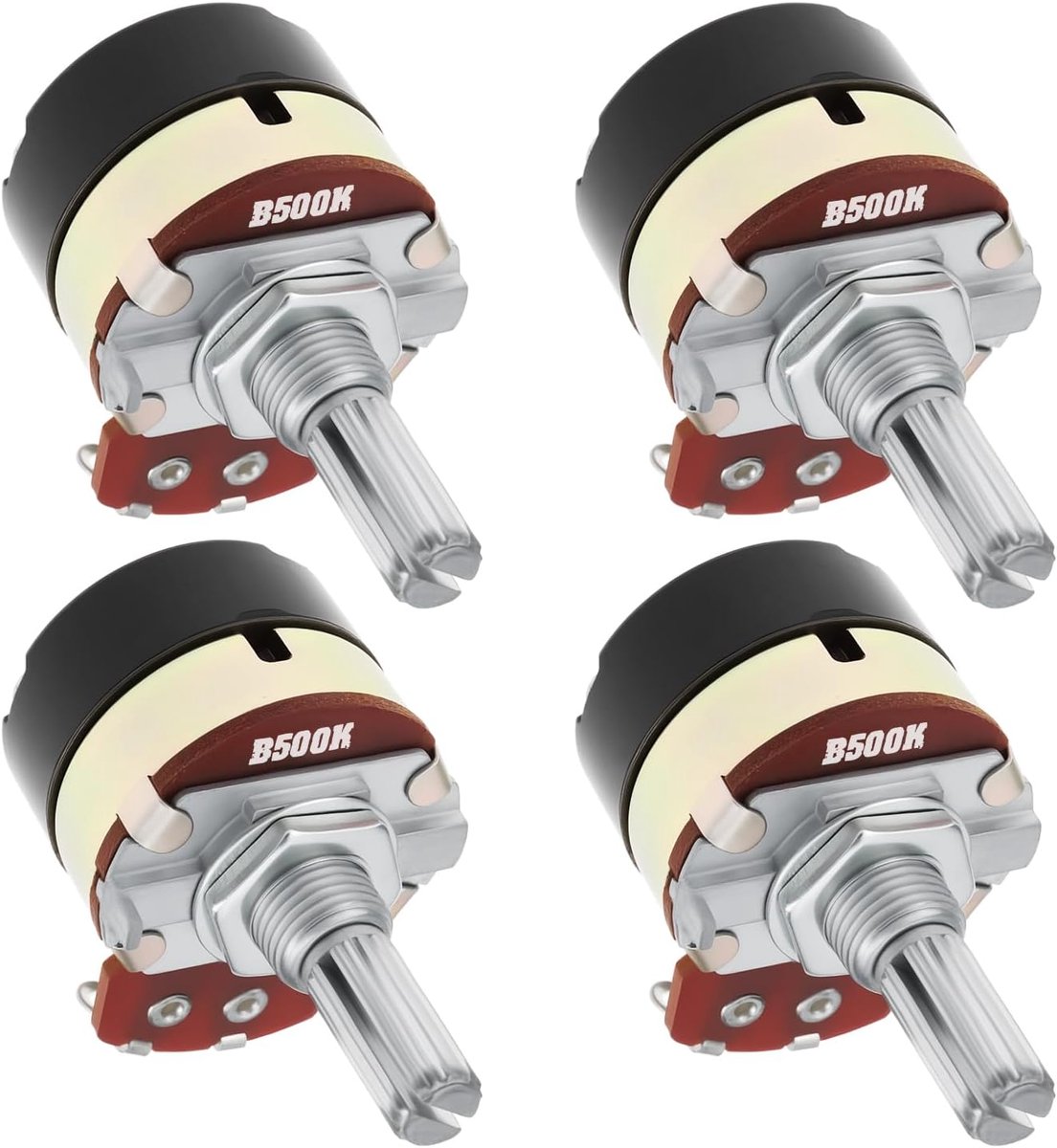 Potentiometer Rotary Variabel - Lineaire Weerstand - Volumeregeling Audio - Met Aan Uit Schakelaar - 6x12mm As