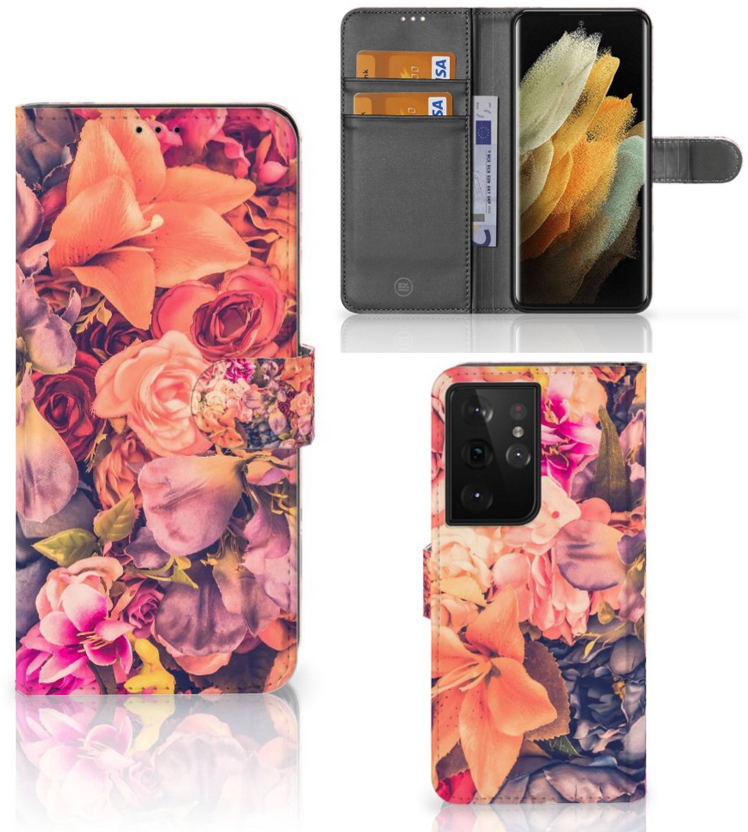 Samsung Galaxy S21 Ultra Hoesje Bosje Bloemen