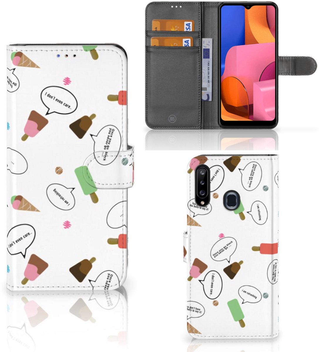 Samsung Galaxy A20s Book Cover IJsjes
