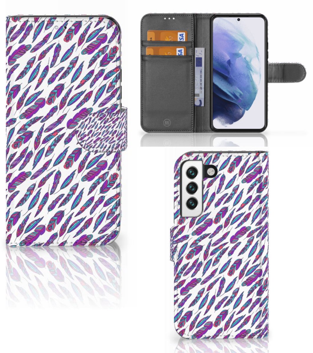 Samsung Galaxy S22 Telefoon Hoesje Feathers Color