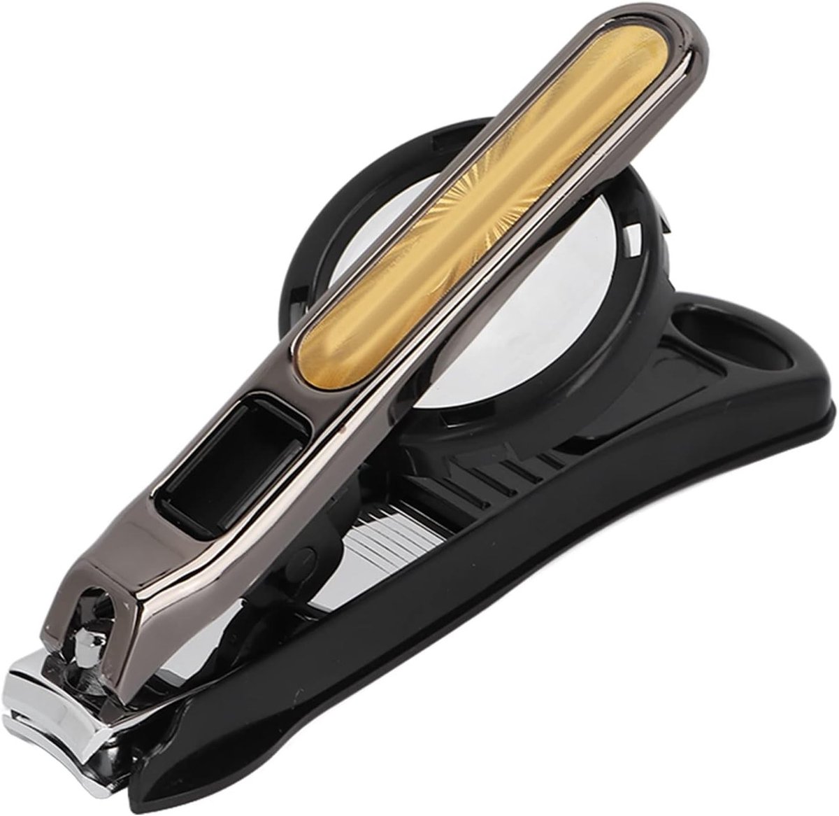 Grote Nagelknipper met Vergrootglas voor Senioren, Robuuste en Draagbare Nagelknipper voor Precisiewerk en Fijne Details