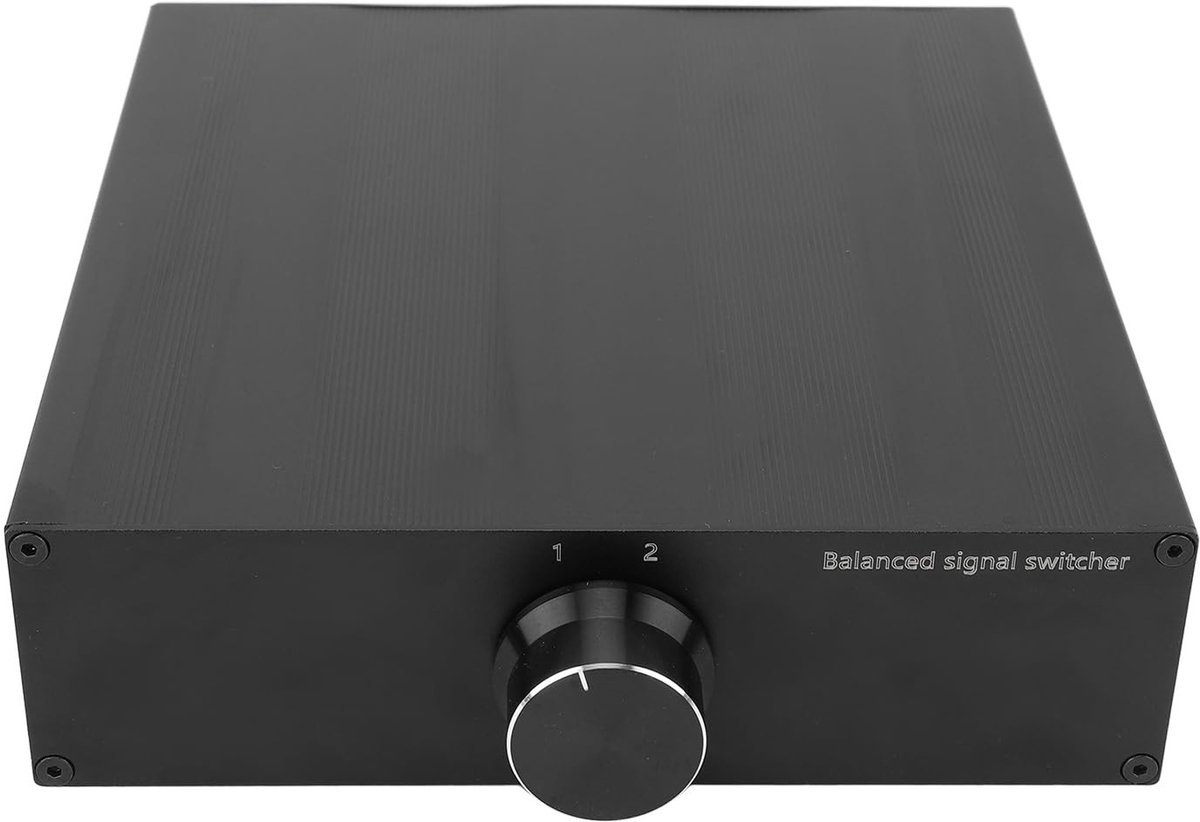 Allecto - XLR Speaker Switch Selector - 2 In 1 Out Audio Switcher voor Laptop en Smartphone