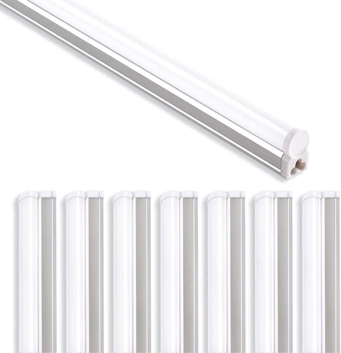 LED T5 Verlichting - LED Lampen - Werkplek Verlichten - Uitbreidbaar Tot 8 Lampen - 120 cm - Wit