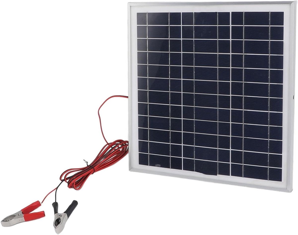 Draagbaar Zonnepaneel - Opvouwbaar Paneel - Buiten Opladen - Aluminium Frame - 50W - Zilver