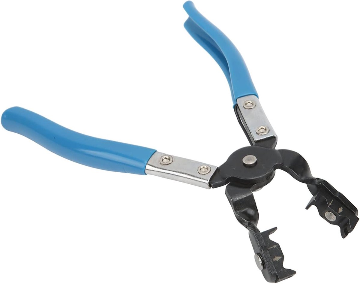 Klemtangen voor Slangen, Gebogen Type met Draaiende Kaken en Veerbelaste Handvatten, Universele Klemmen voor R-Type Slangen en Accessoires