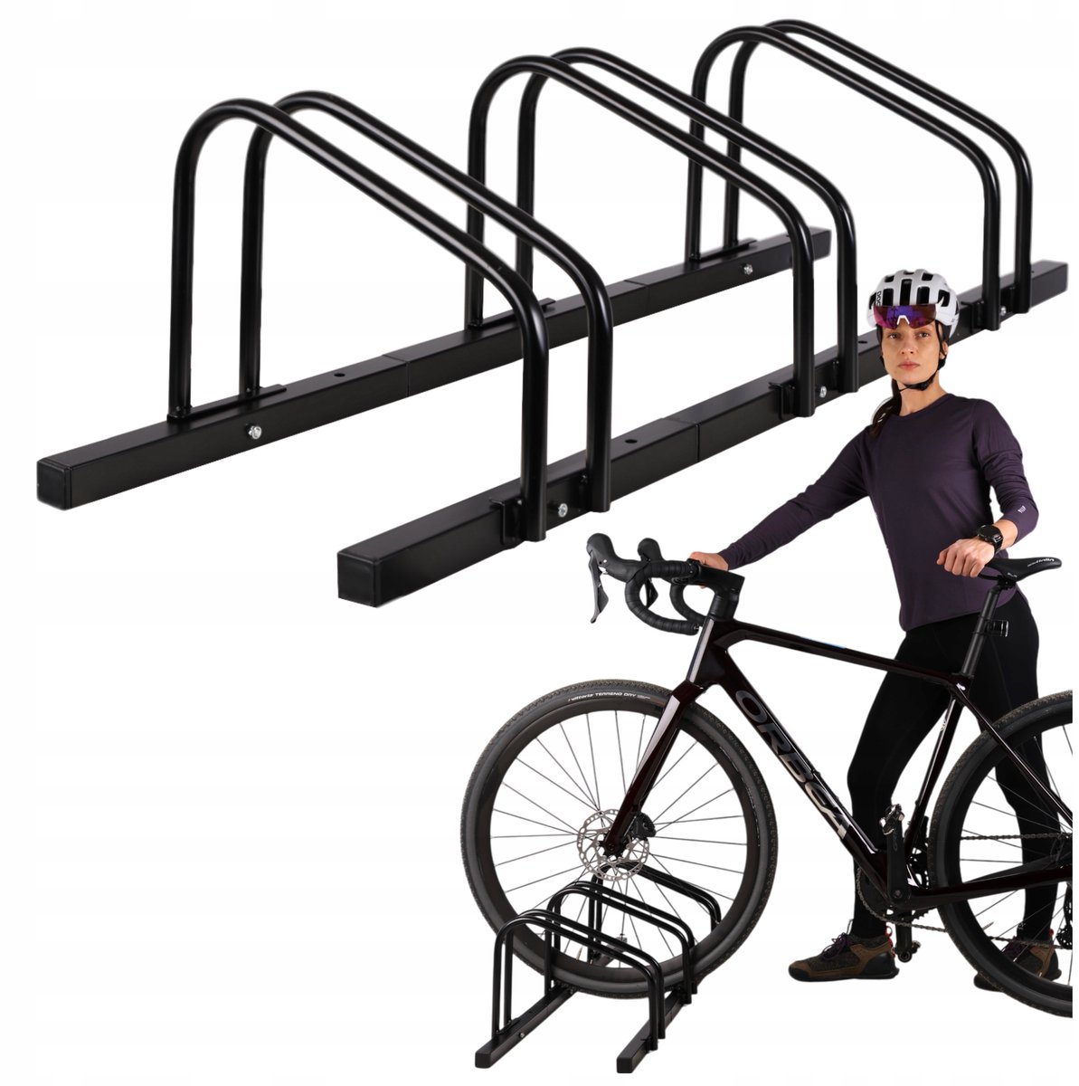 MONA - Fietsendrager - Staal - Parkeerplek voor 3 Fietsen - Zwart