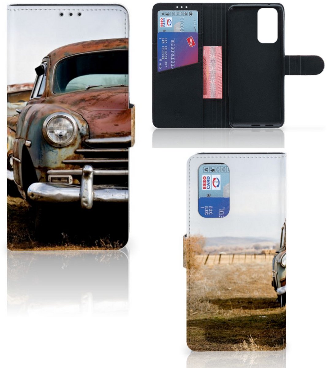 OnePlus 9 Pro Telefoonhoesje met foto Vintage Auto