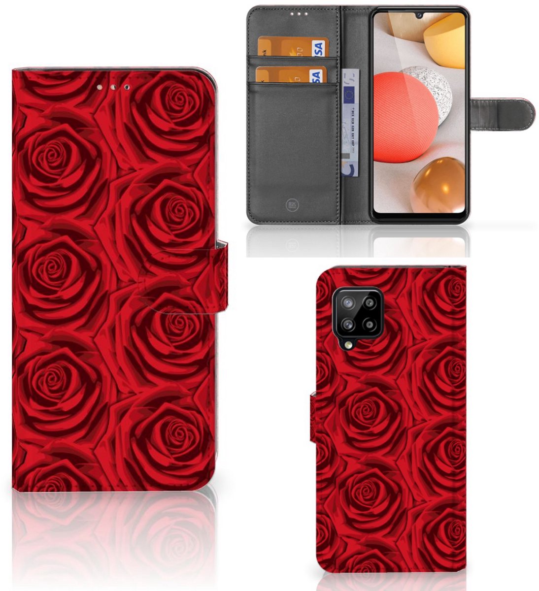 Samsung Galaxy A42 5G Hoesje Red Roses