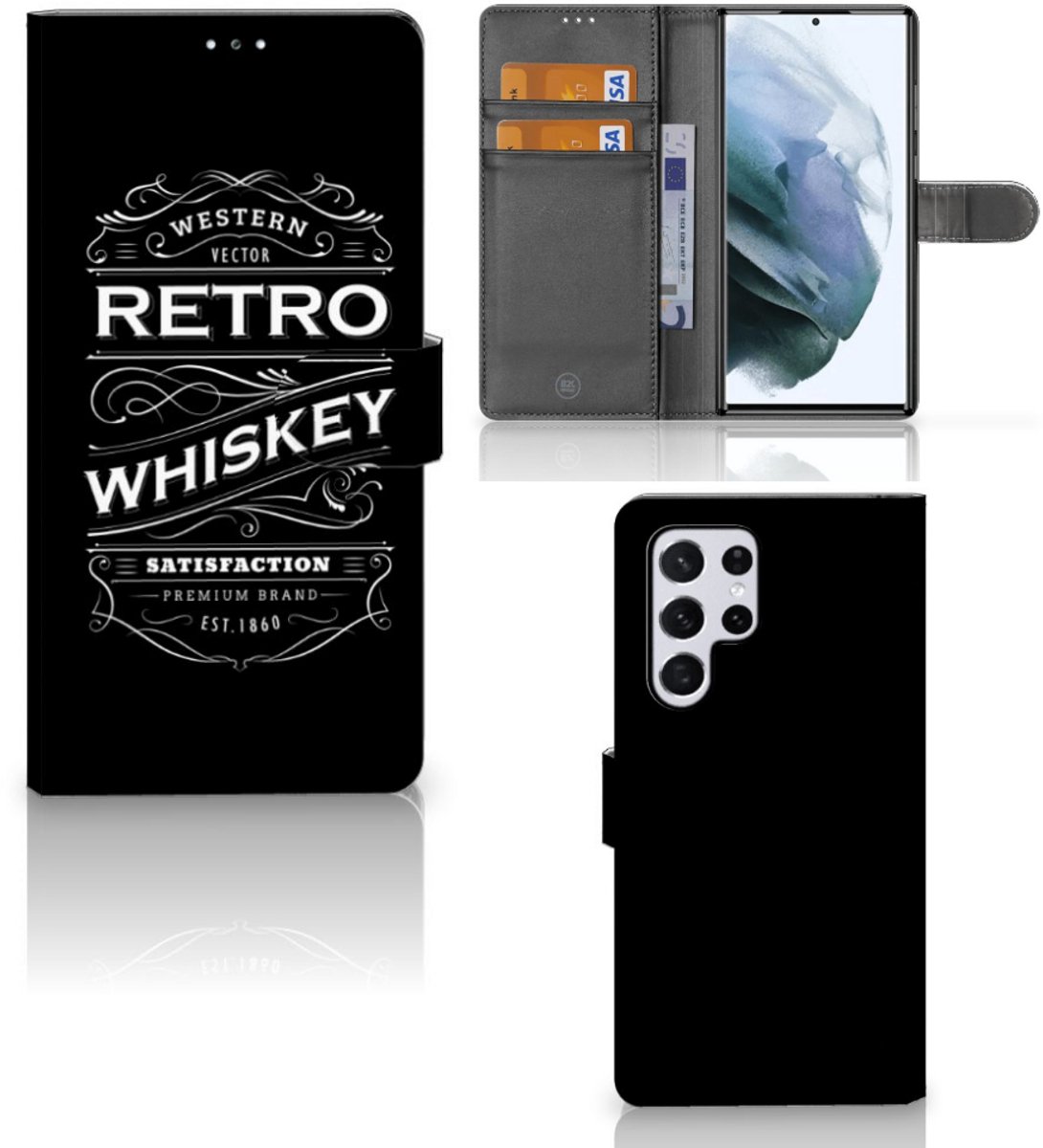 Samsung Galaxy S22 Ultra Book Cover Whiskey