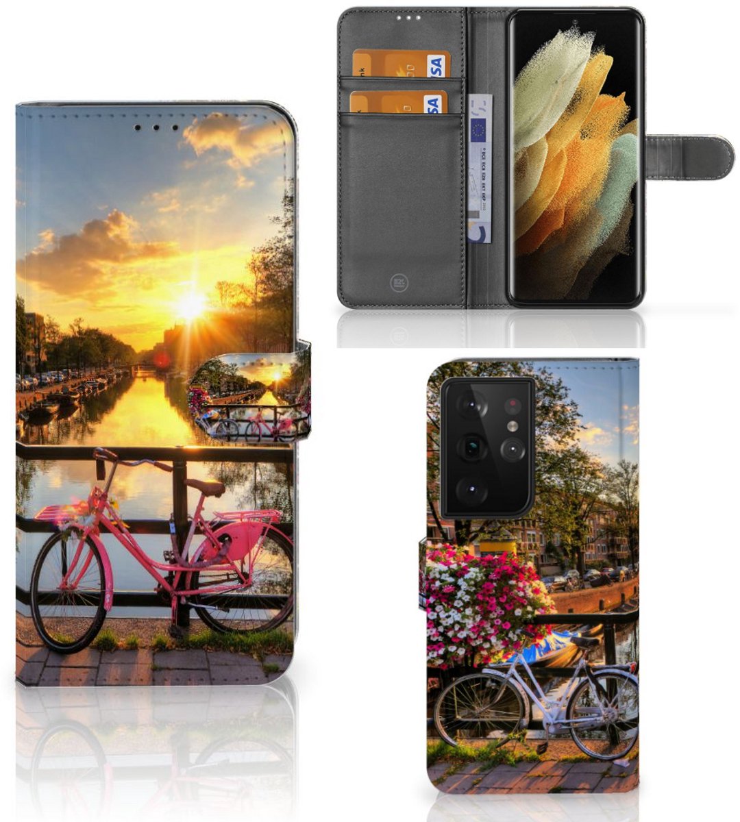 Samsung Galaxy S21 Ultra Flip Cover Amsterdamse Grachten