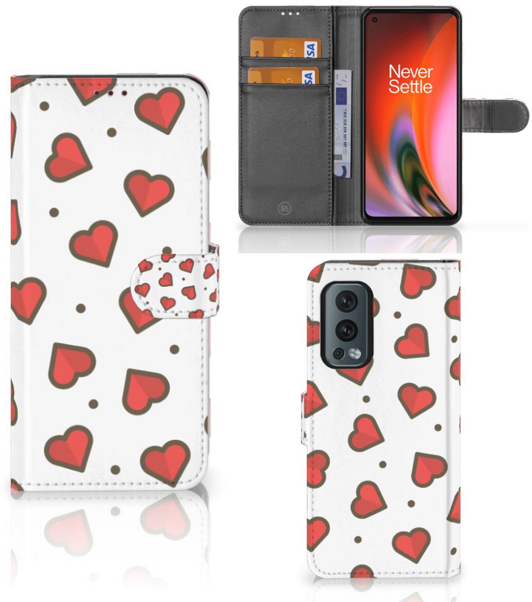 OnePlus Nord 2 5G Telefoon Hoesje Hearts